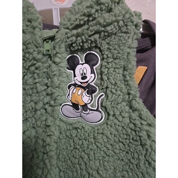 NEW Disney Baby Outfit 18 M Mickey Mouse 3 Piece Clothes - Picture 2 of 16